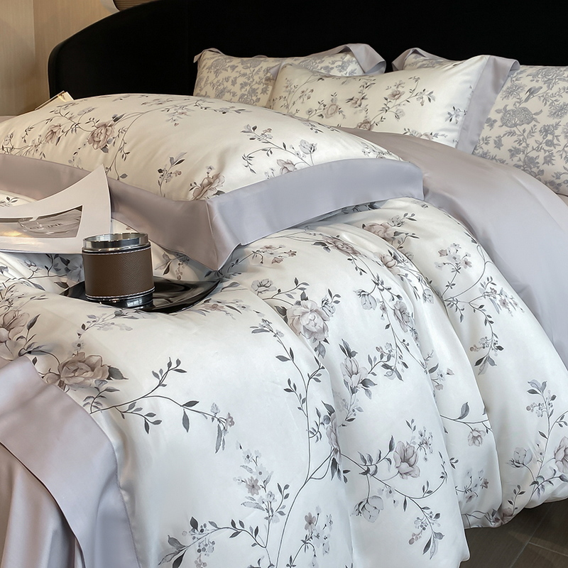 Aesthetic Floral Duvet Cover - Luxury Digital Printing Flowers and Plants