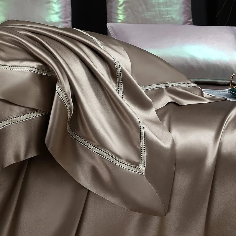 Mulberry Silk Premium 4Pcs Duv - đánh giá và giá Duvet Cover Sets With Zipper