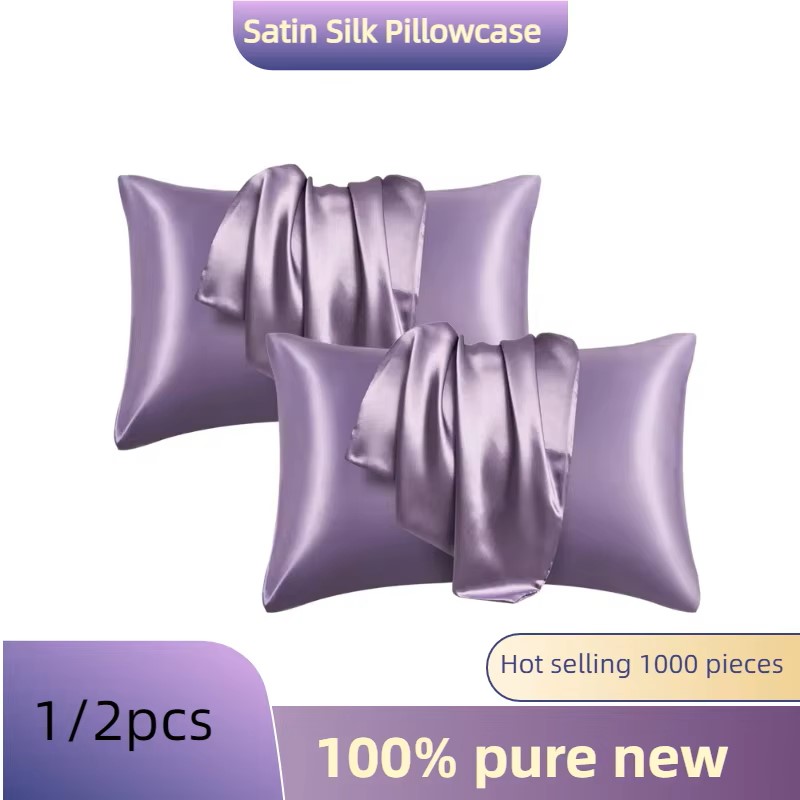 1/2pcs Satin Silk Pillowcase f - đánh giá và giá Satin Silk Pillowcase Hair Skin