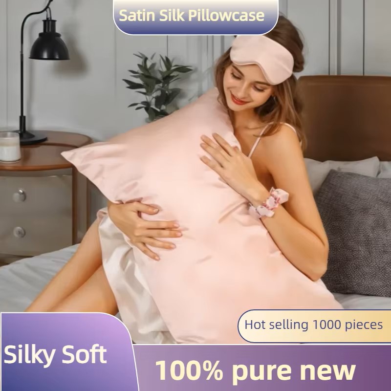 1/2pcs Satin Silk Pillowcase f - đánh giá và giá Satin Silk Pillowcase Hair Skin