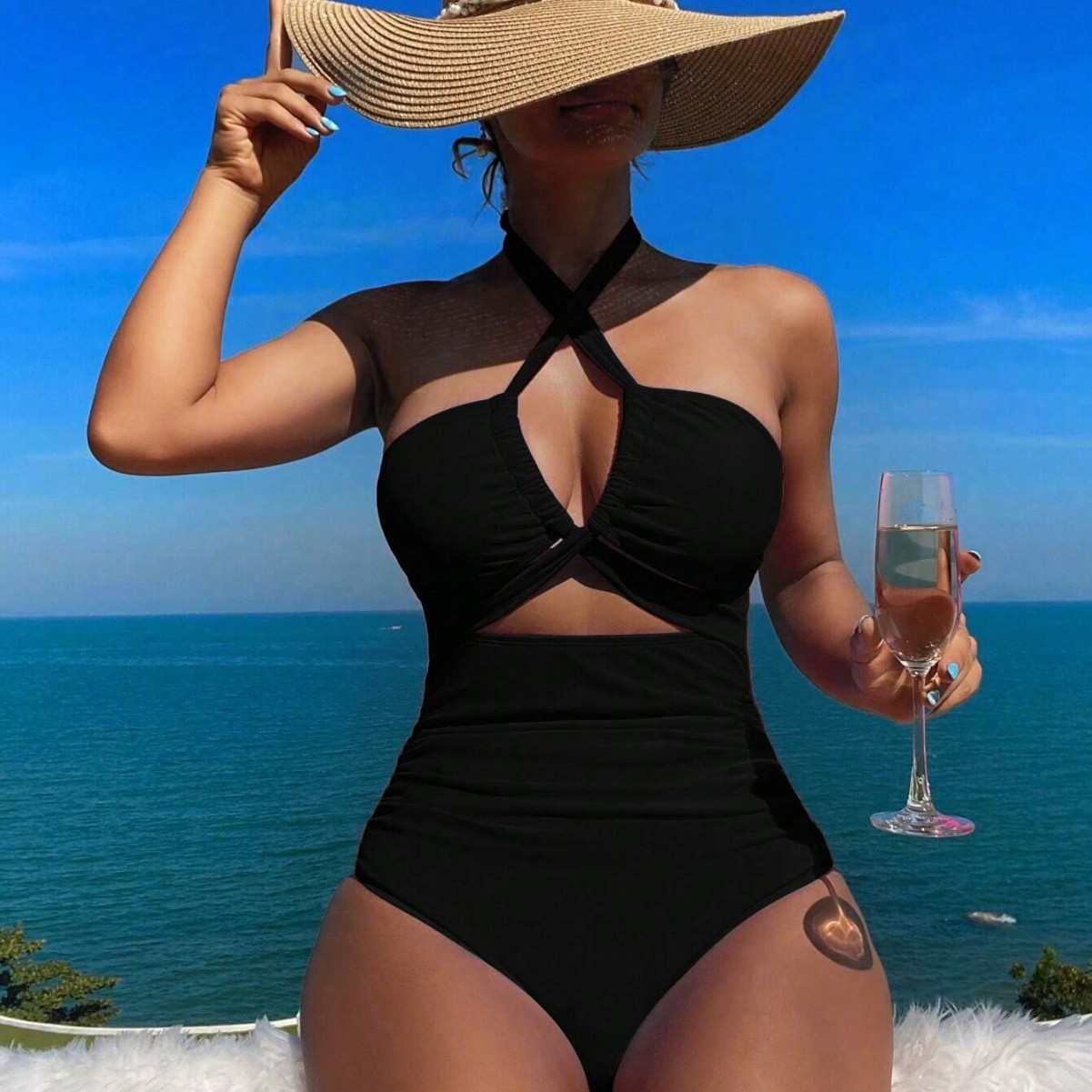 Women Swimsuit Halter Neck Sol - đánh giá và giá Bath