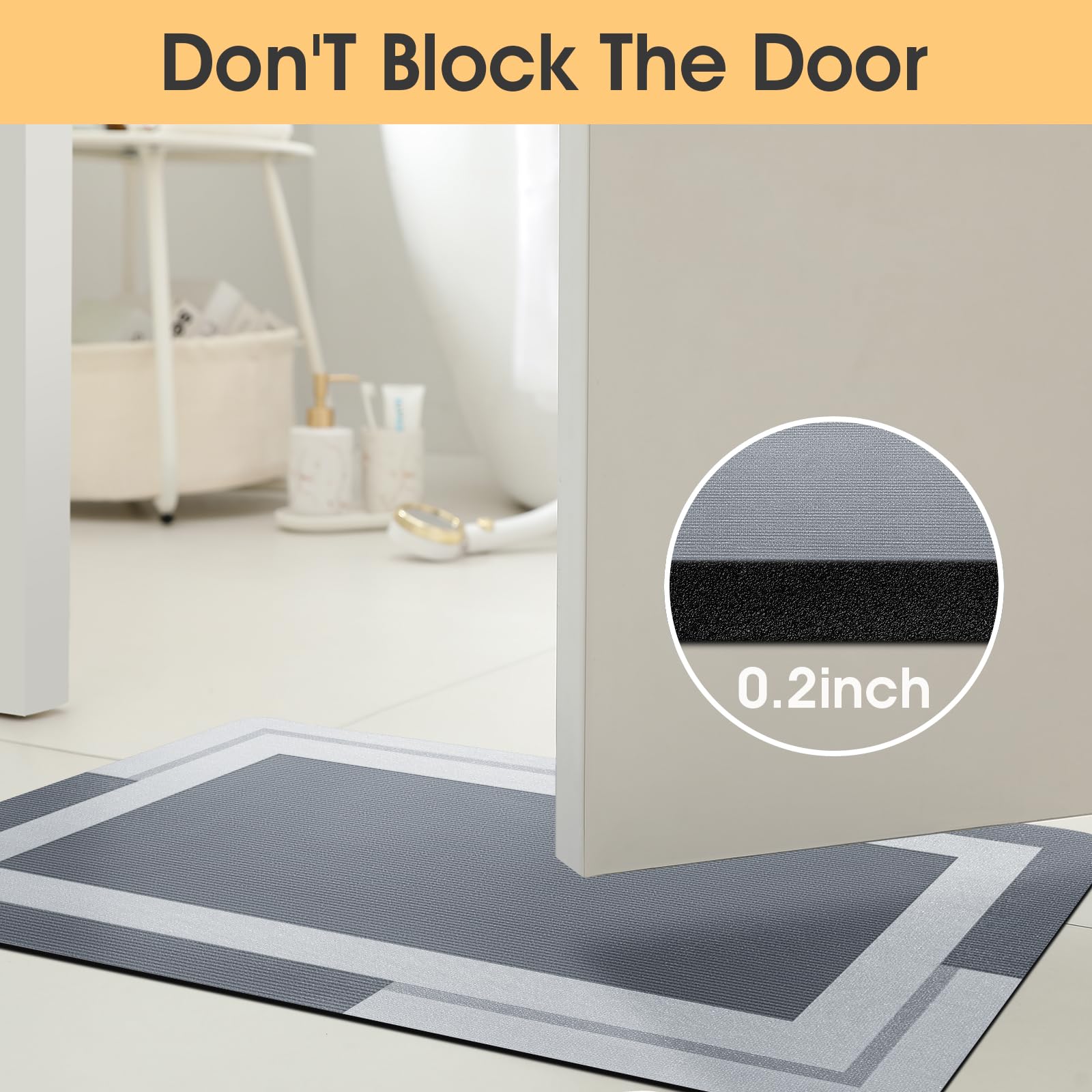 VIKAMA Bathroom Runner Rug wit - đánh giá và giá Quick Dry Diatomite Bath Mat