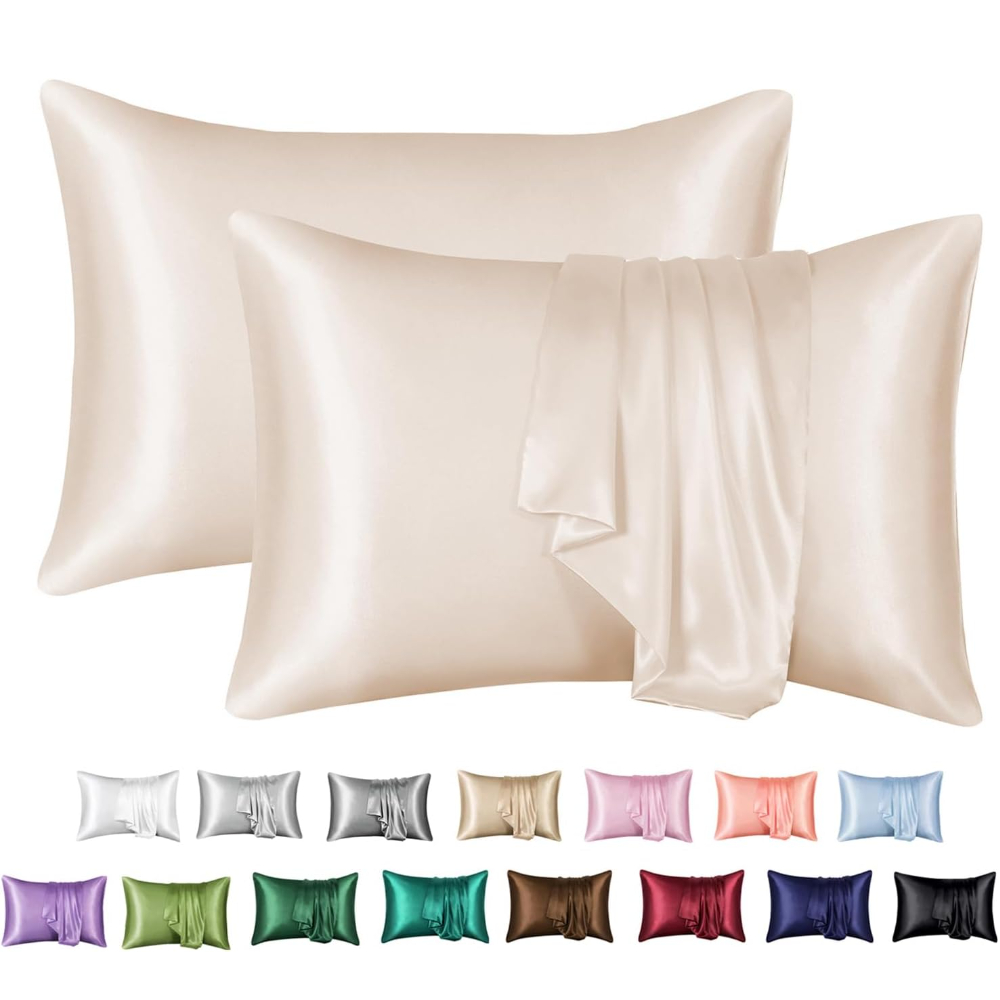 2 Pack Satin Pillowcase for Ha - đánh giá và giá Satin Silk Pillowcase Hair Skin