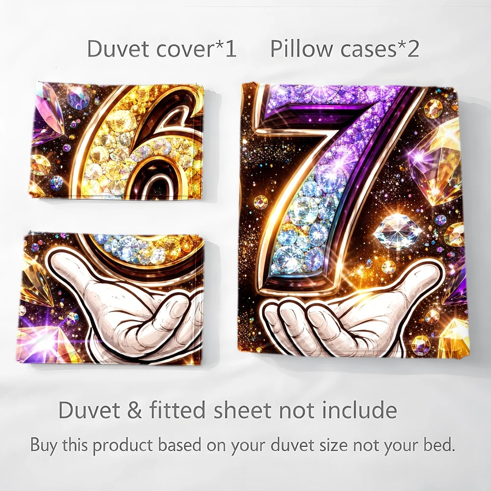 3Pc Luxury Diamond Number 67 D - đánh giá và giá Duvet Cover Sets With Zipper