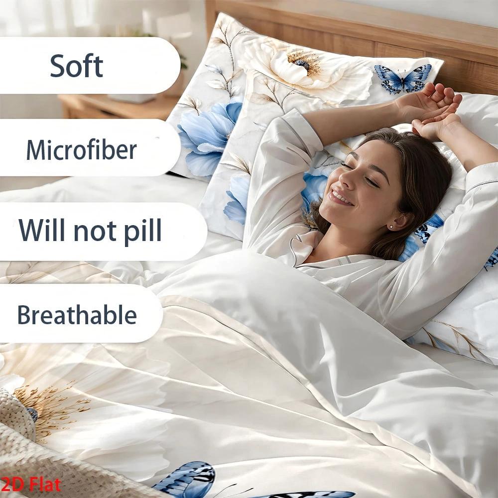 3Pc Light Luxury Style Blue an - đánh giá và giá Duvet Cover Sets With Zipper