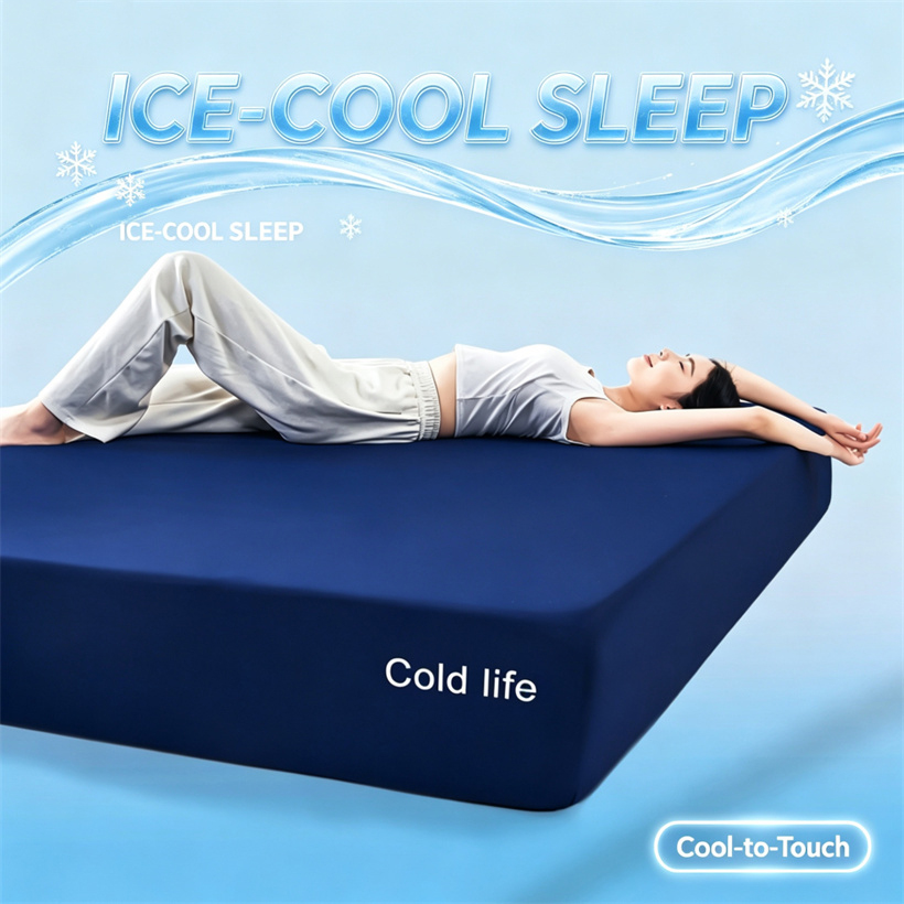 Cooling Bed Fitted Sheet Ice‑C - đánh giá và giá Fitted Bed Sheets Deep Pocket