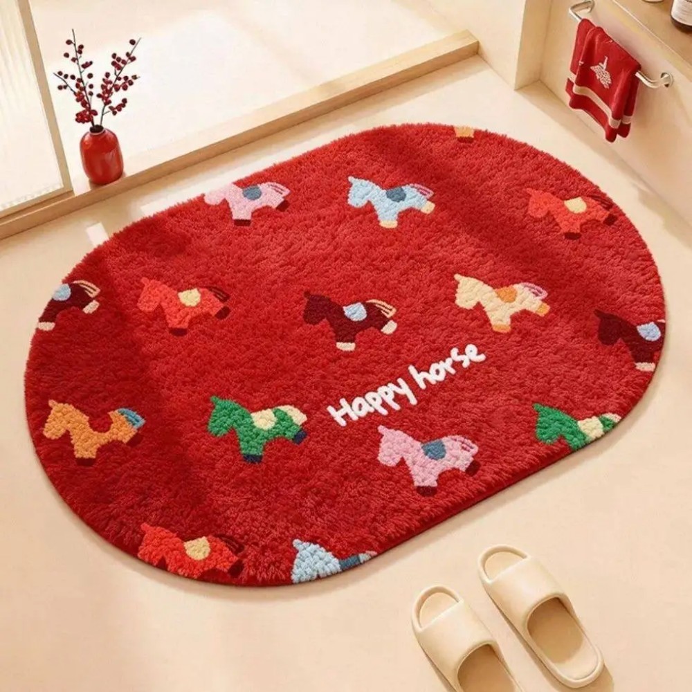 VIKAMA Non-slip Horse Zodiac W - đánh giá và giá Quick Dry Diatomite Bath Mat