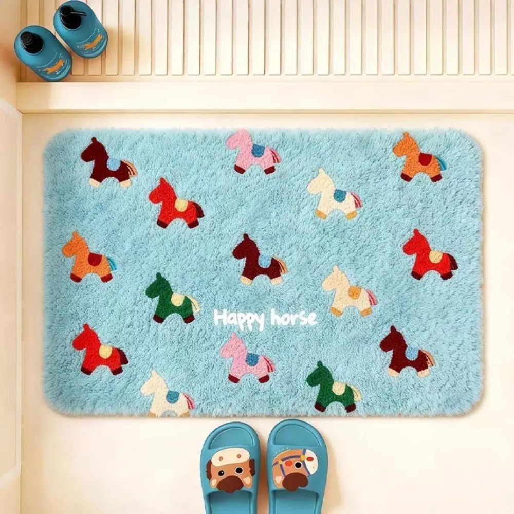 VIKAMA Non-slip Horse Zodiac W - đánh giá và giá Quick Dry Diatomite Bath Mat