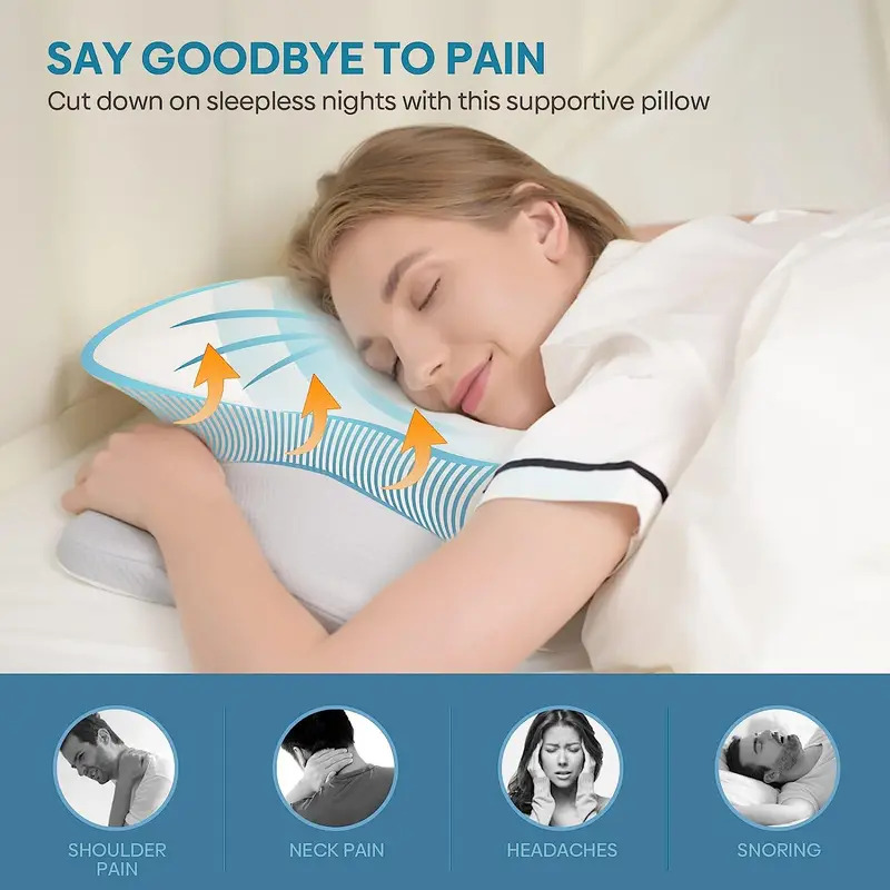 Odorless Orthopedic Pillow For - đánh giá và giá Memory Foam Orthopedic Pillow Neck Pain