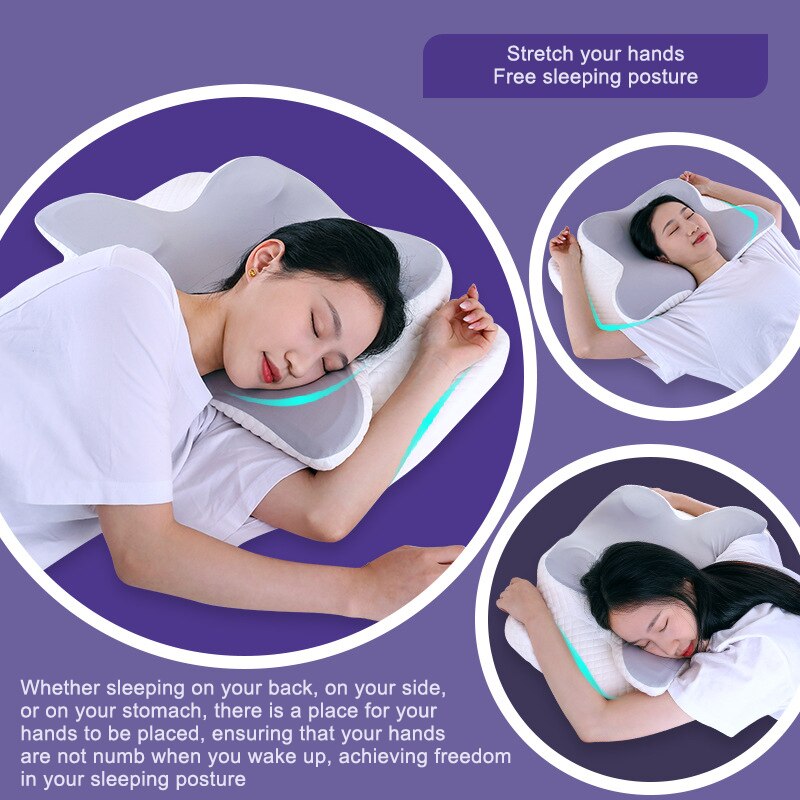 Memory Foam Pillows Butterfly  - đánh giá và giá Memory Foam Orthopedic Pillow Neck Pain