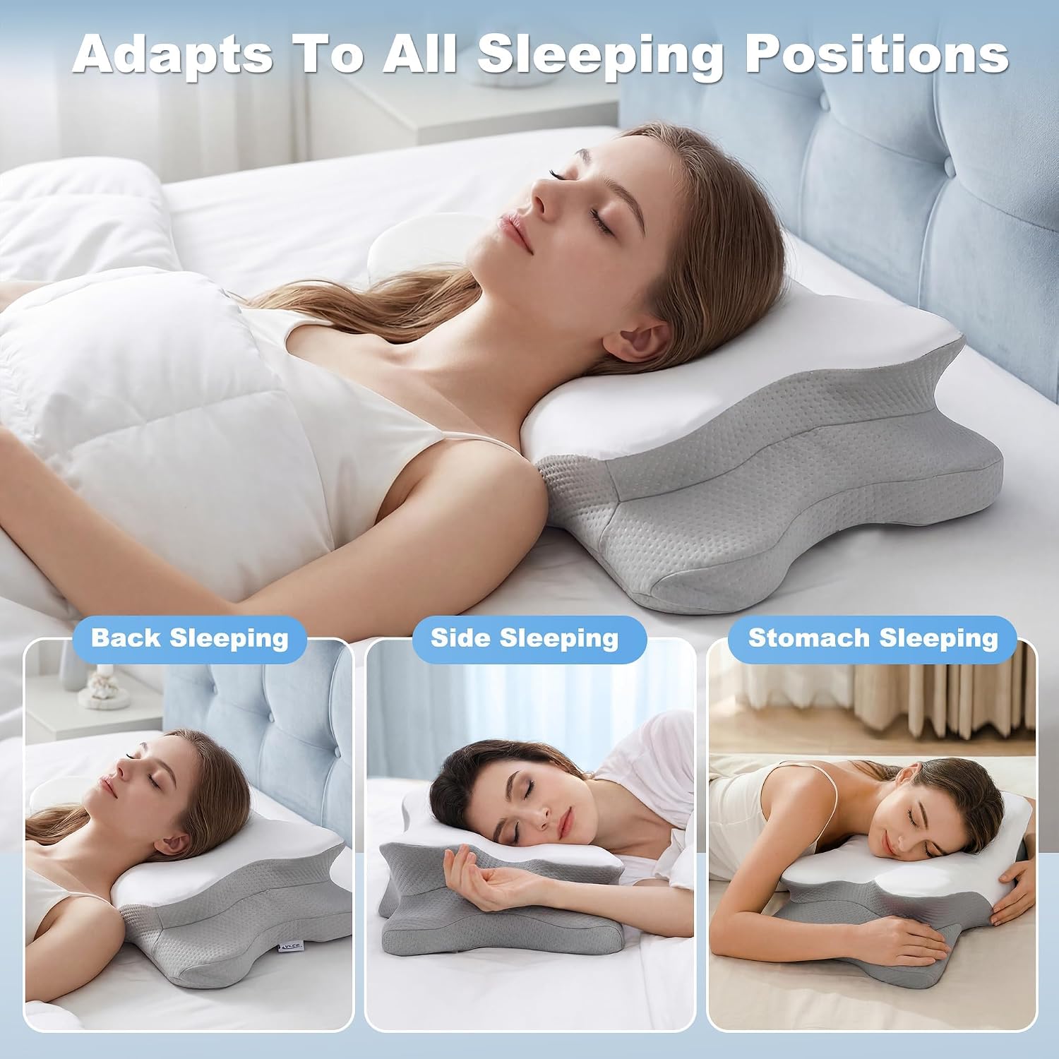 Cervical Neck Pillow for Pain  - đánh giá và giá Memory Foam Orthopedic Pillow Neck Pain
