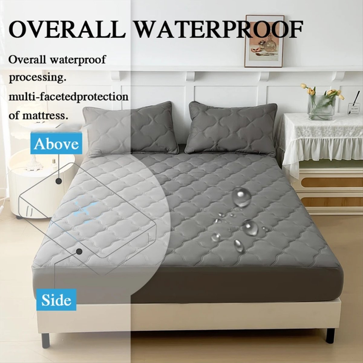 Learned- Waterproof Fitted Bed - đánh giá và giá Waterproof Mattress Protector Breathable