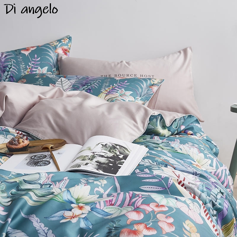 600TC 4Pcs Egyptian Cotton Flo - đánh giá và giá Aesthetic Floral Duvet Cover