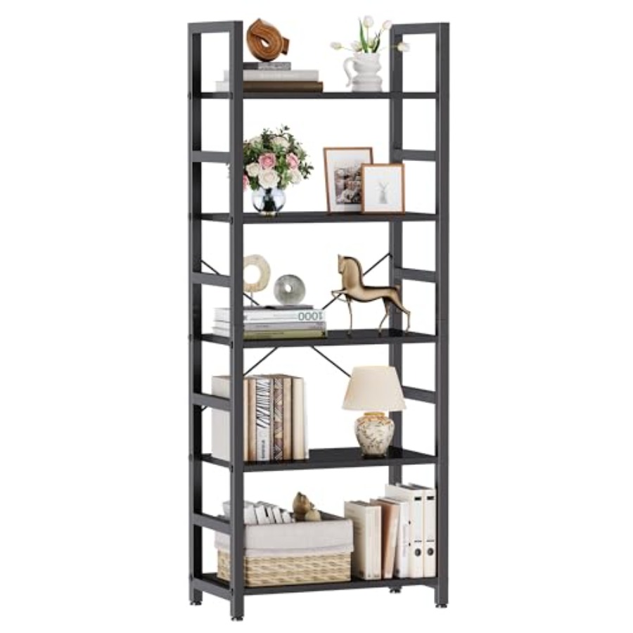 5-Tier Bookshelf, Modern Tall  - đánh giá và giá Storage & Organization