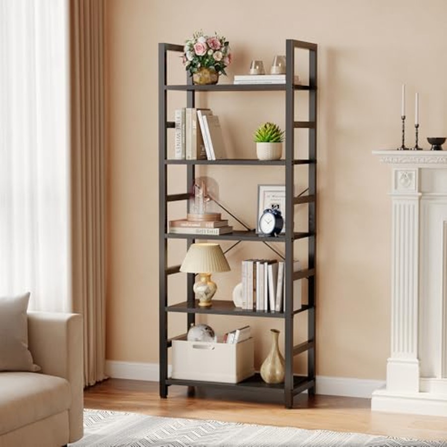 5-Tier Bookshelf, Modern Tall  - đánh giá và giá Storage & Organization