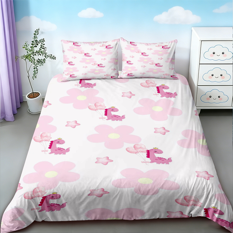 Duvet Cover Cute Dinosaur King - đánh giá và giá Bedding