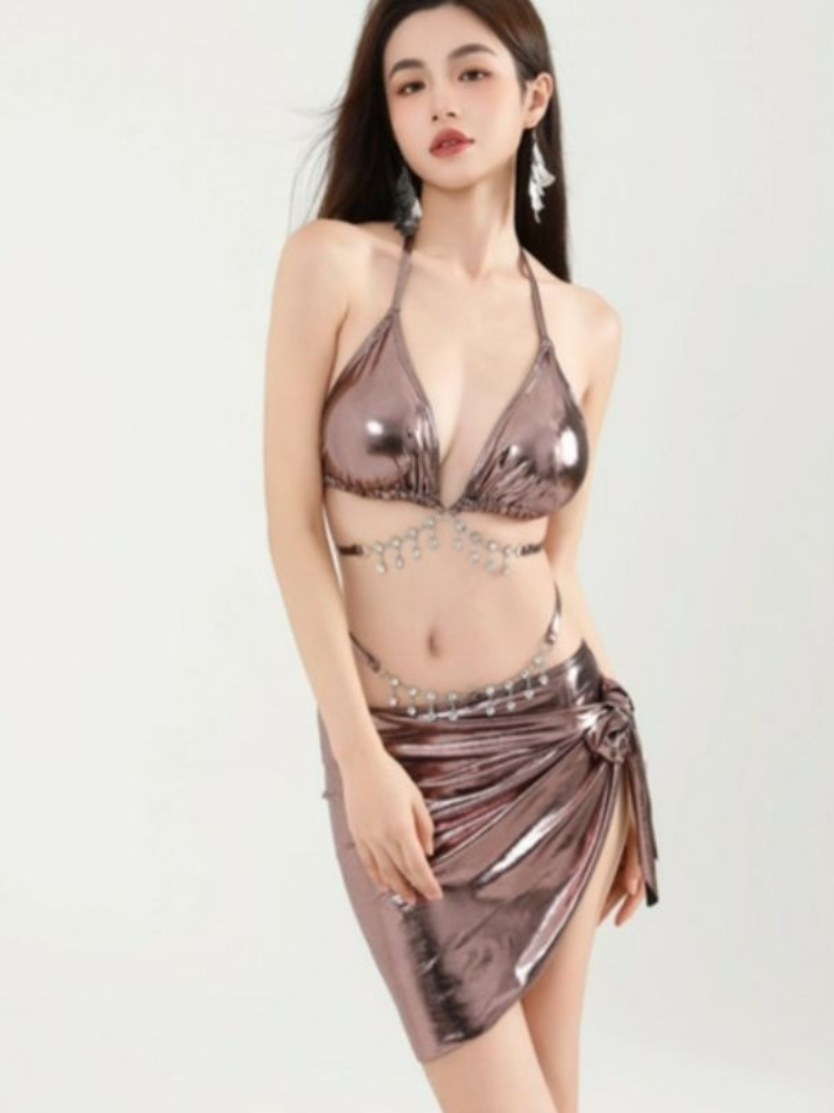 Women Sexy Tie Bikini Set Y2k  - đánh giá và giá Bath