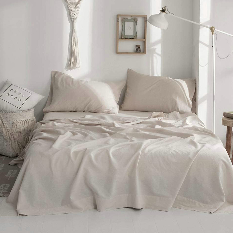 100% Linen Soft Bed Sheets, Qu - đánh giá và giá Fitted Bed Sheets Deep Pocket