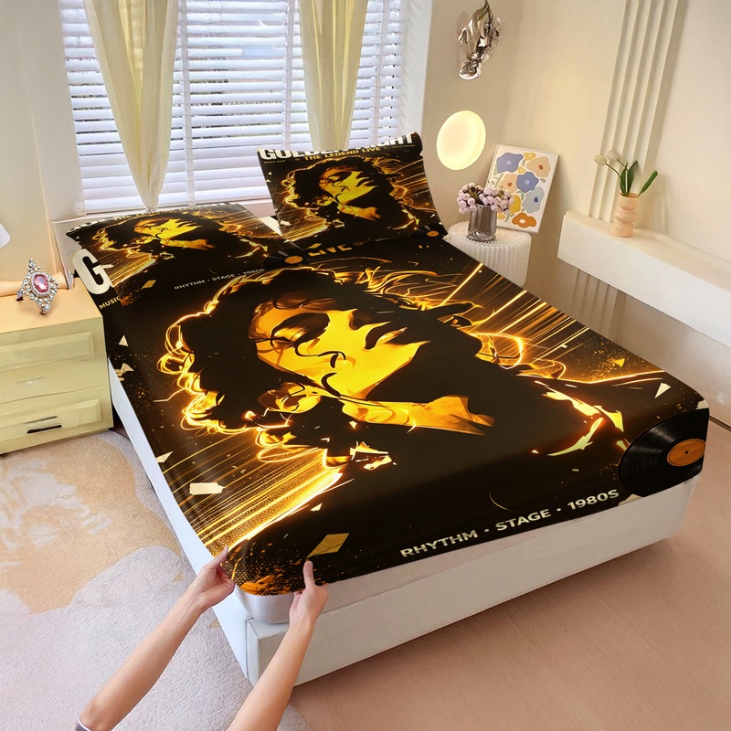 Pop Icon Michael Jackson Fitte - đánh giá và giá Fitted Bed Sheets Deep Pocket