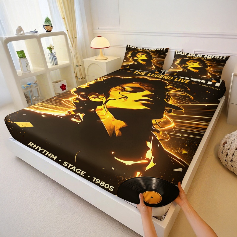Pop Icon Michael Jackson Fitte - đánh giá và giá Fitted Bed Sheets Deep Pocket