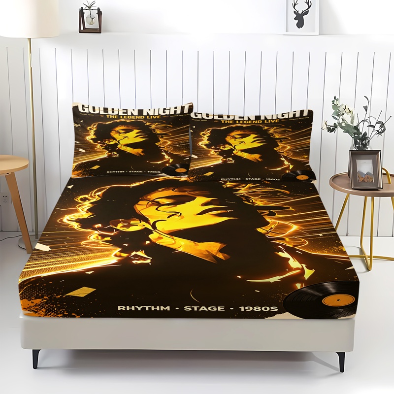 Pop Icon Michael Jackson Fitte - đánh giá và giá Fitted Bed Sheets Deep Pocket