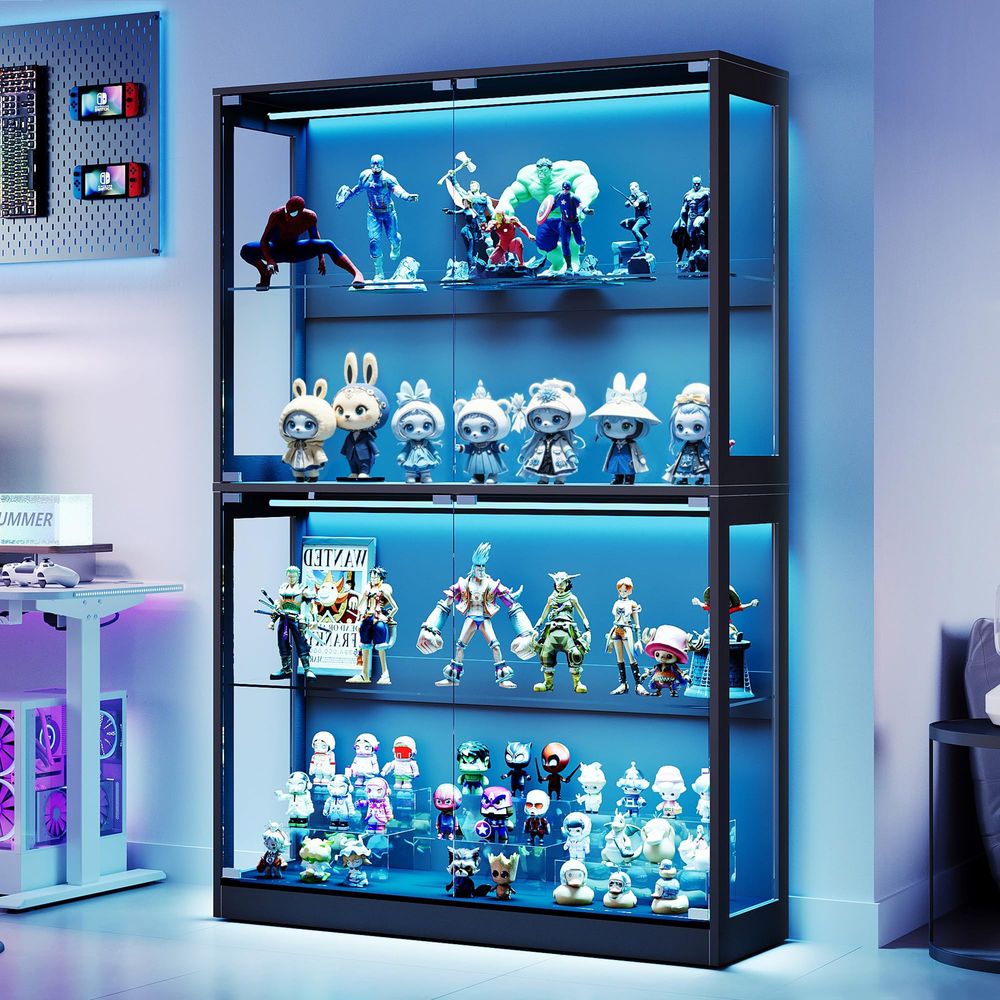 Cabinet with LED Light Strips, - đánh giá và giá Lighting