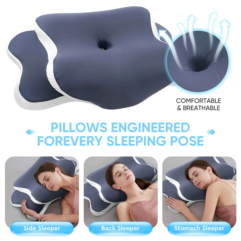 Memory Foam Pillow Cervical Pi - đánh giá và giá Memory Foam Orthopedic Pillow Neck Pain