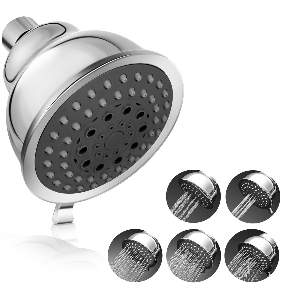 1pc Bathroom Shower Head 5 Gea - đánh giá và giá High Pressure Shower Head Handheld
