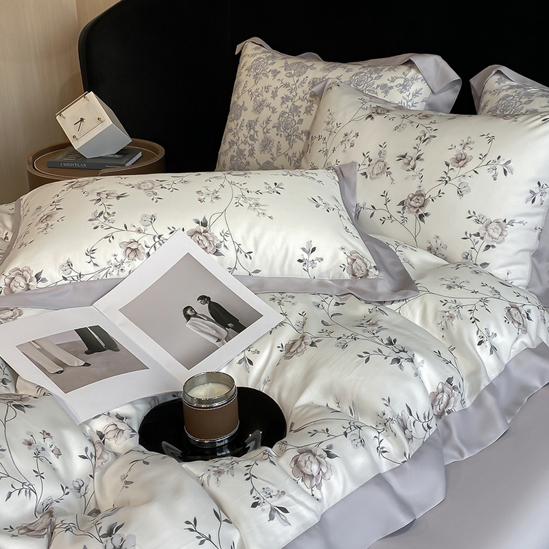 Luxury Digital Printing Flower - đánh giá và giá Aesthetic Floral Duvet Cover