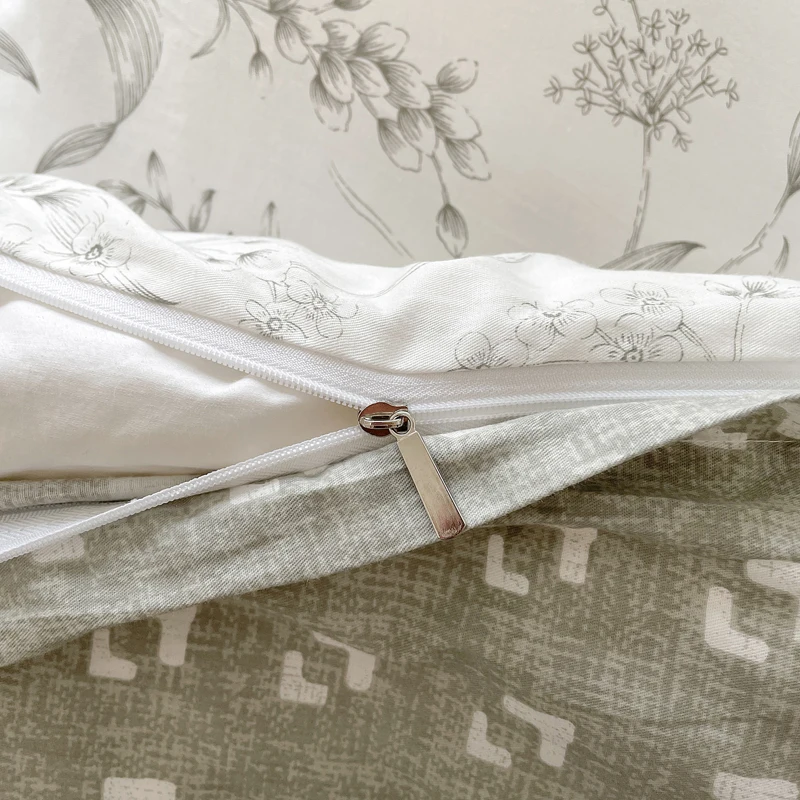 3pcs 100% Cotton Duvet Cover S - đánh giá và giá Aesthetic Floral Duvet Cover