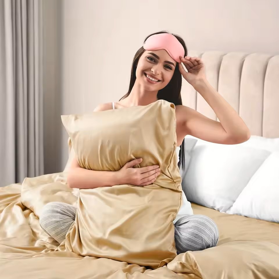 1PC Satin Pillowcase for Hair  - đánh giá và giá Satin Silk Pillowcase Hair Skin