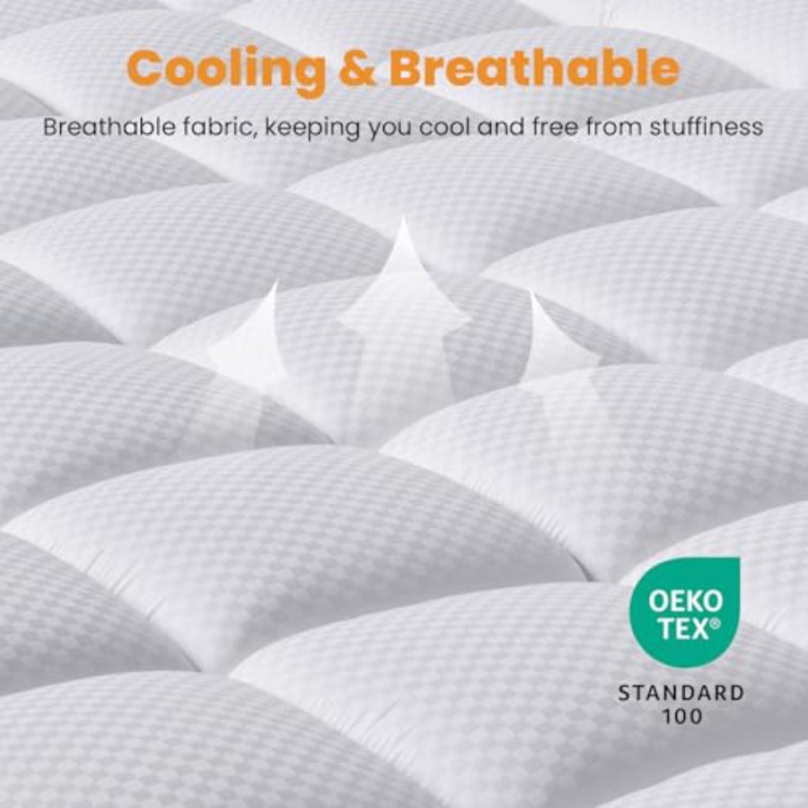 Size Mattress Pad - Cooling Br - đánh giá và giá Waterproof Mattress Protector Breathable