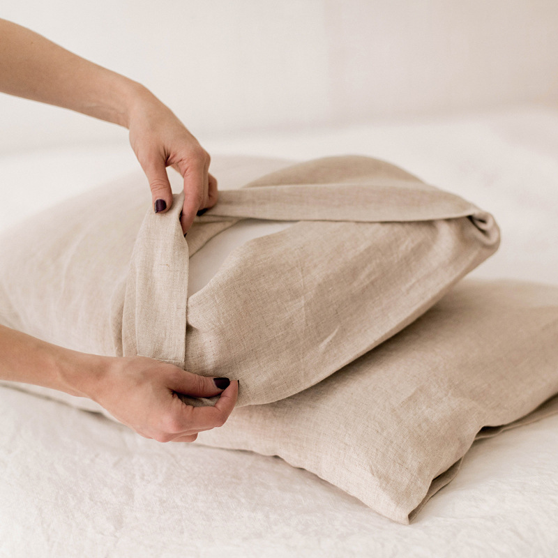 Pure Organic Flax Linen Beddin - đánh giá và giá Duvet Cover Sets With Zipper