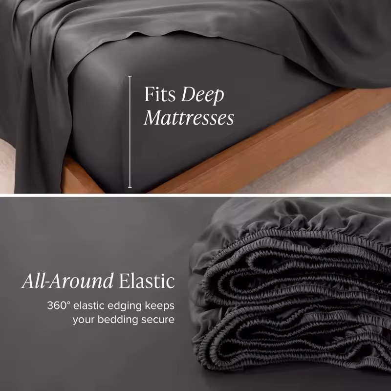 1pc Summer Cooling Fitted Shee - đánh giá và giá Fitted Bed Sheets Deep Pocket