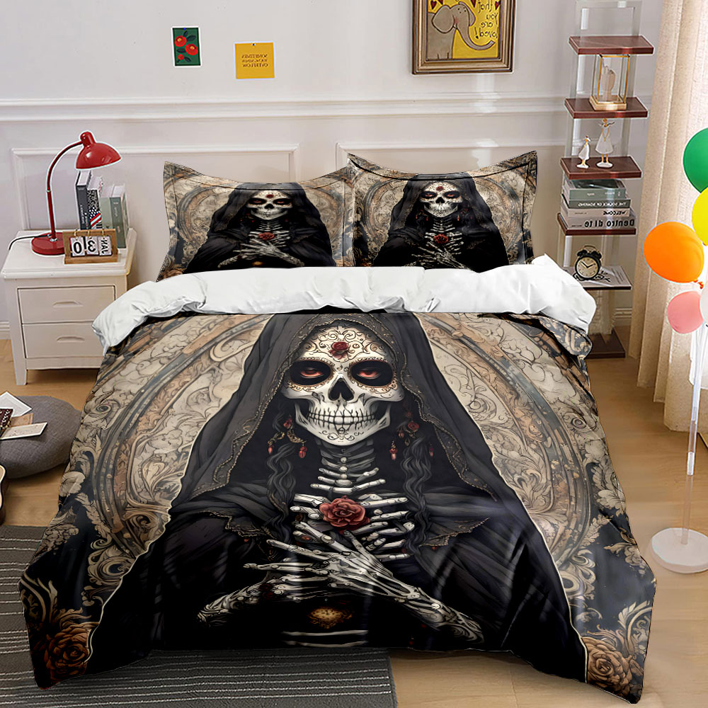 Dark Death Saint and Rose Patt - đánh giá và giá Duvet Cover Sets With Zipper