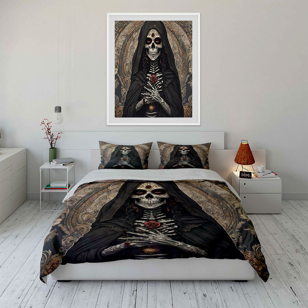 Dark Death Saint and Rose Patt - đánh giá và giá Duvet Cover Sets With Zipper